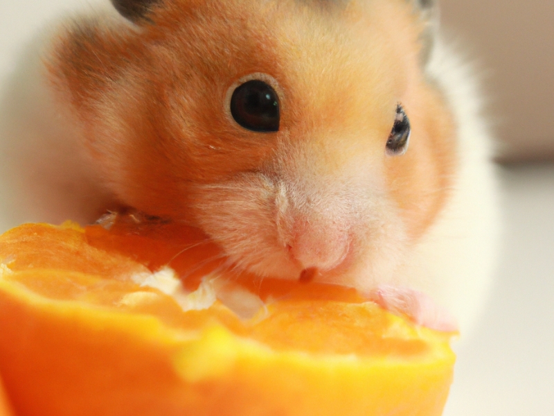 hamster likes to eat orange